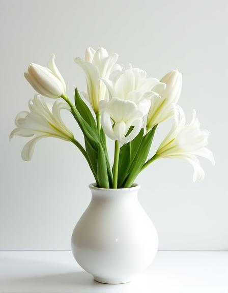 Minimalistisk Hvid Komposition