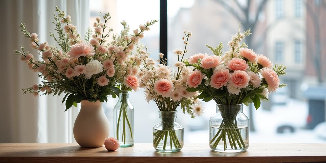 Smukke blomsterarrangementer i Lava Blooms butik i København